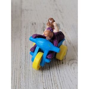 Mini purple Flintstone dinosaur car girl toy figure